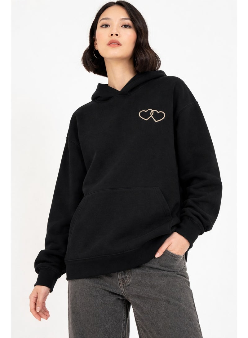 Premium Apparel Tell them you love them Hoodie Black [VALENTINES DAY HOODIE] - Image 2